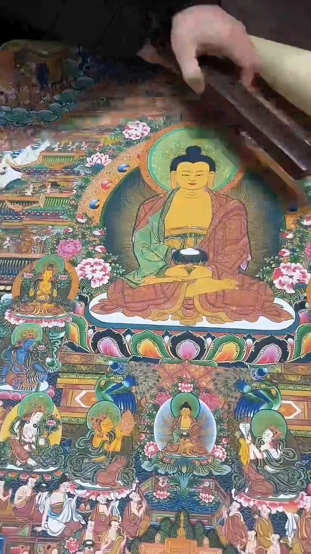 卷轴画【主播精品】高端卷轴画——唐卡AA28释迦摩尼