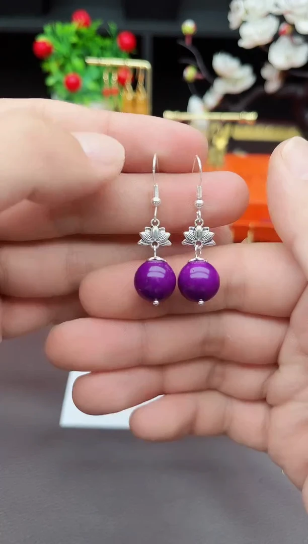 玛瑙/玉髓耳饰银S925镶嵌729000