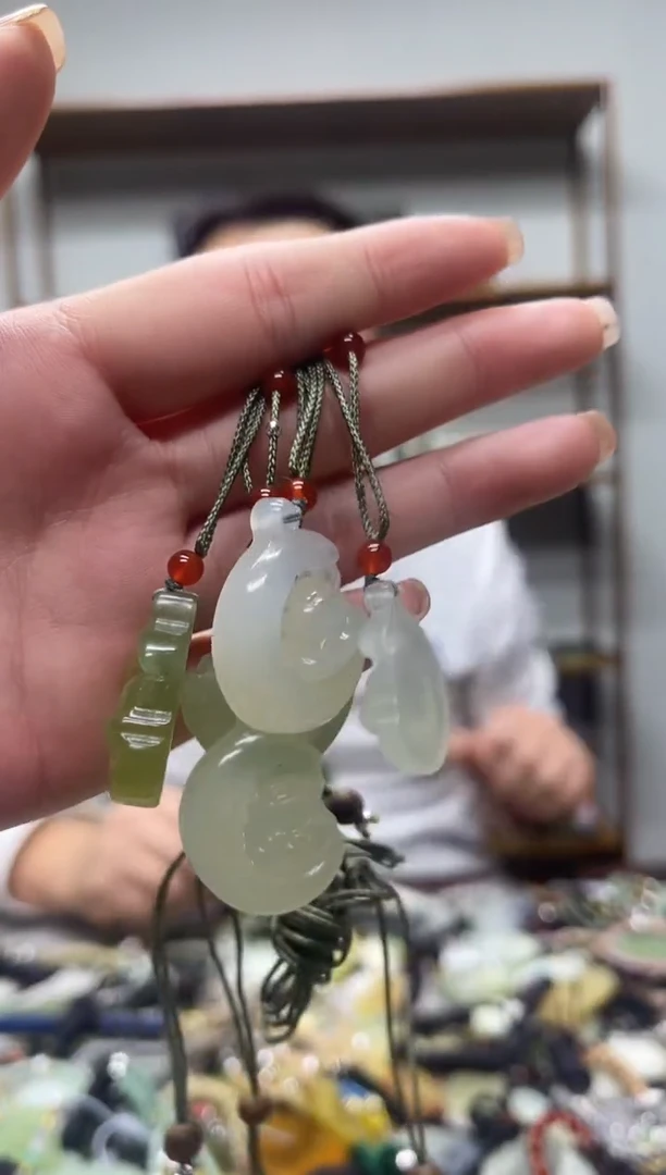 未镶嵌岫玉吊坠多样性发货*拍一发一