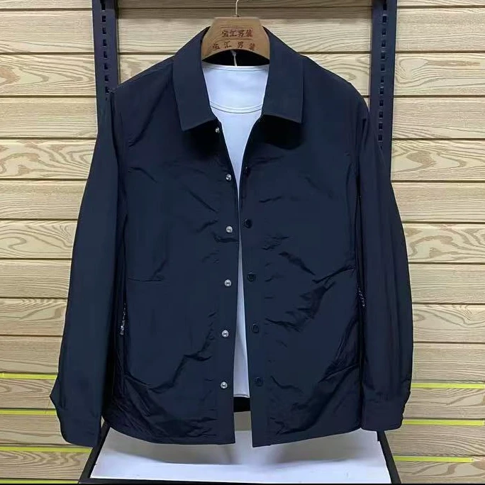 春季新款高品质男士翻领休闲夹克外套