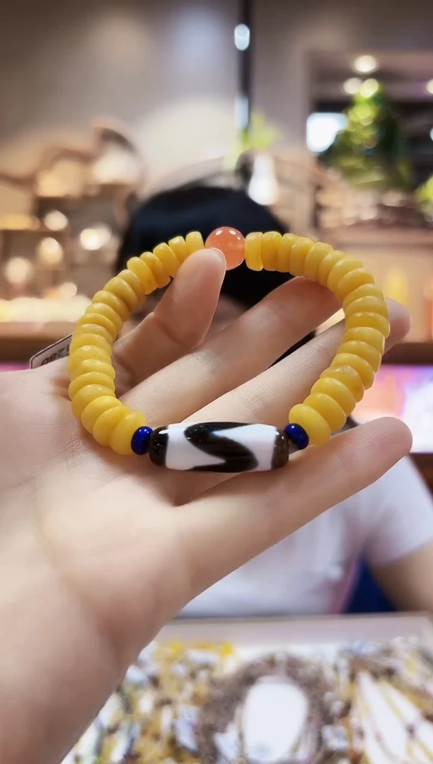 琥珀颈饰未镶嵌手链10