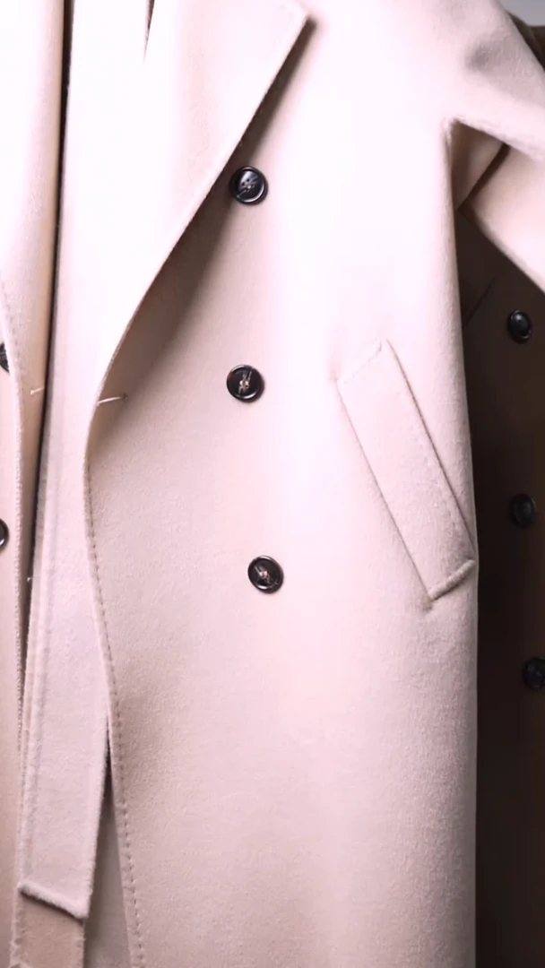 M码羊绒大衣孤品微瑕