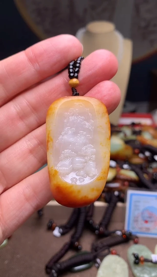 颈饰未镶嵌和田玉新疆料青海料清水和田玉吊坠