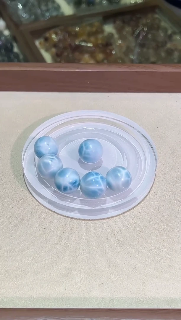 针钠钙石（海纹石）未镶嵌手链18mm+海纹石单珠（多样性发一）