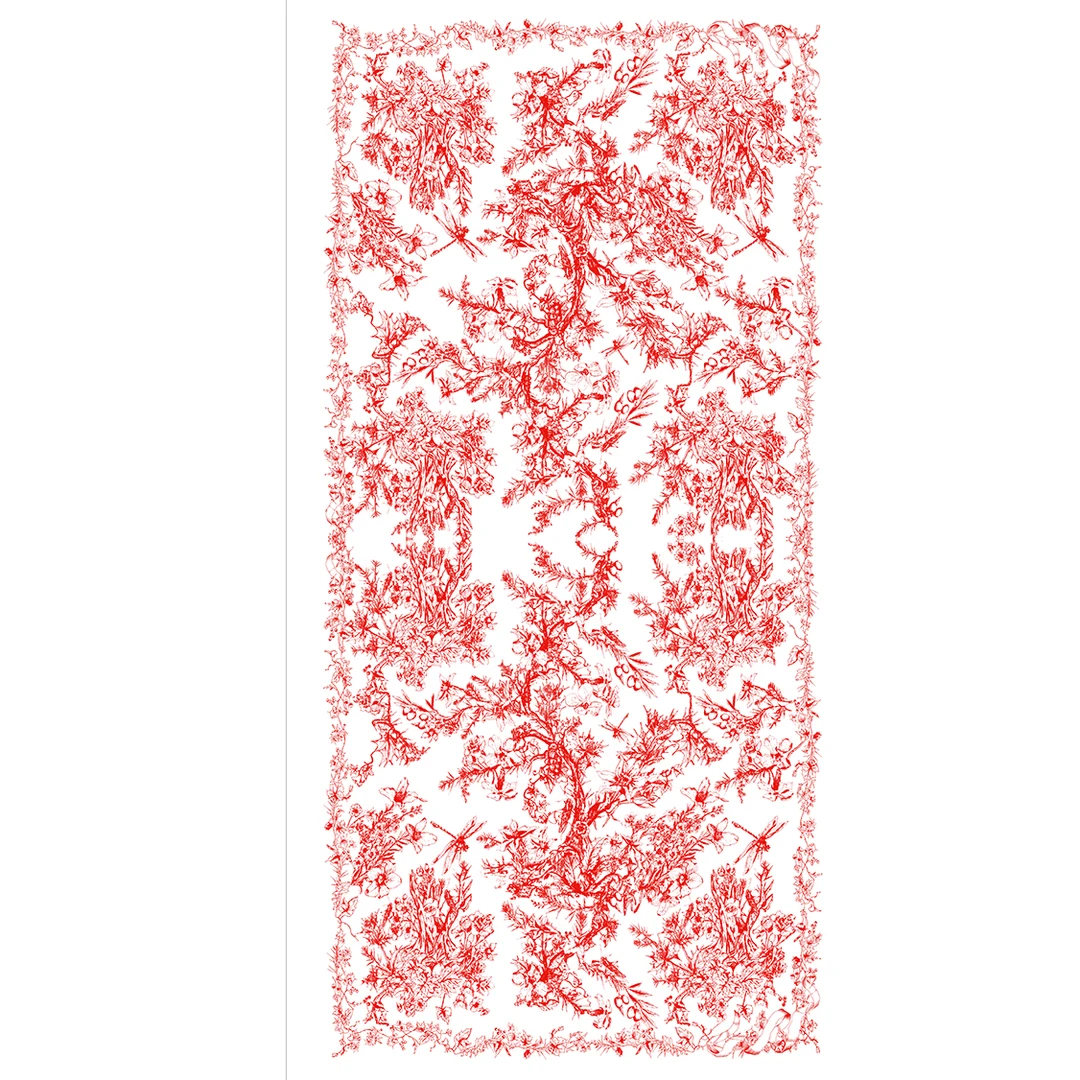 锦棠绒逸(妙笔生花)冬季新中式保暖羊毛羊绒围巾披肩国风70*180