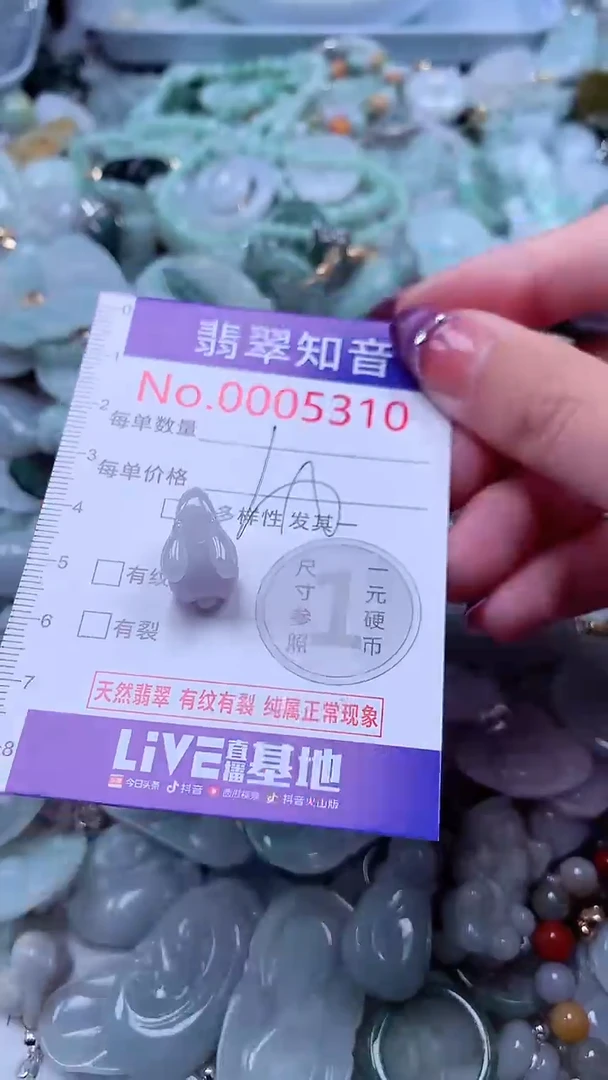 翡翠未镶嵌吊坠(不含链)5310