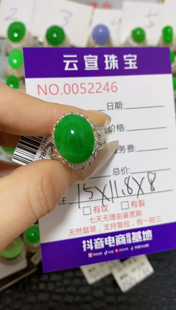 未镶嵌戒指翡翠/22460000