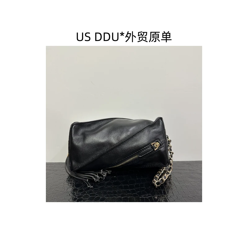 A133 黑色25a流苏时尚百搭手提斜挎包3025/Q006