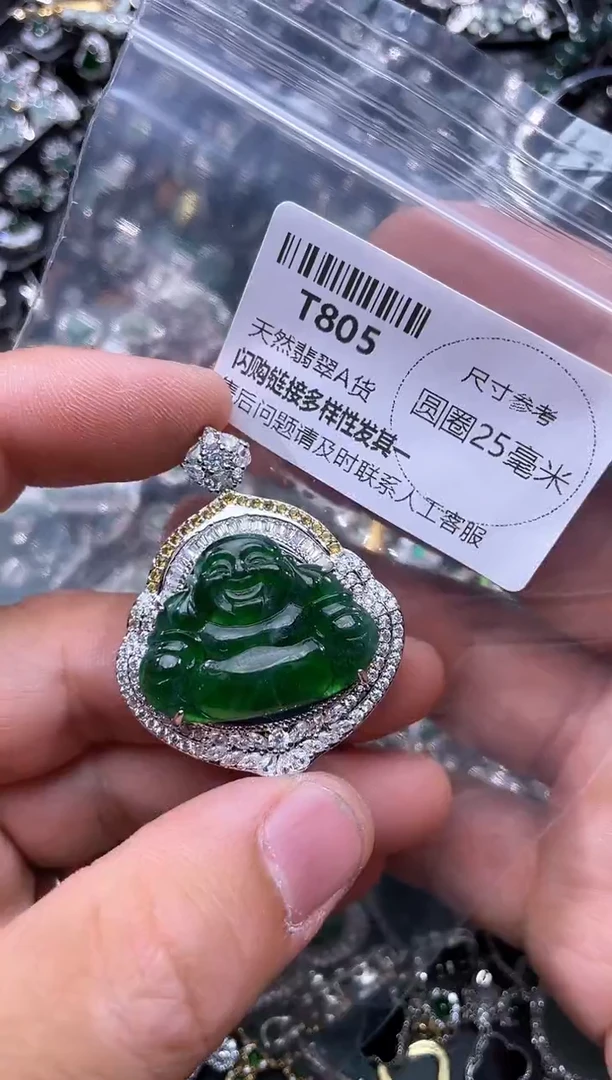 【闪购商品】翡翠颈饰未镶嵌T805基地 车挂