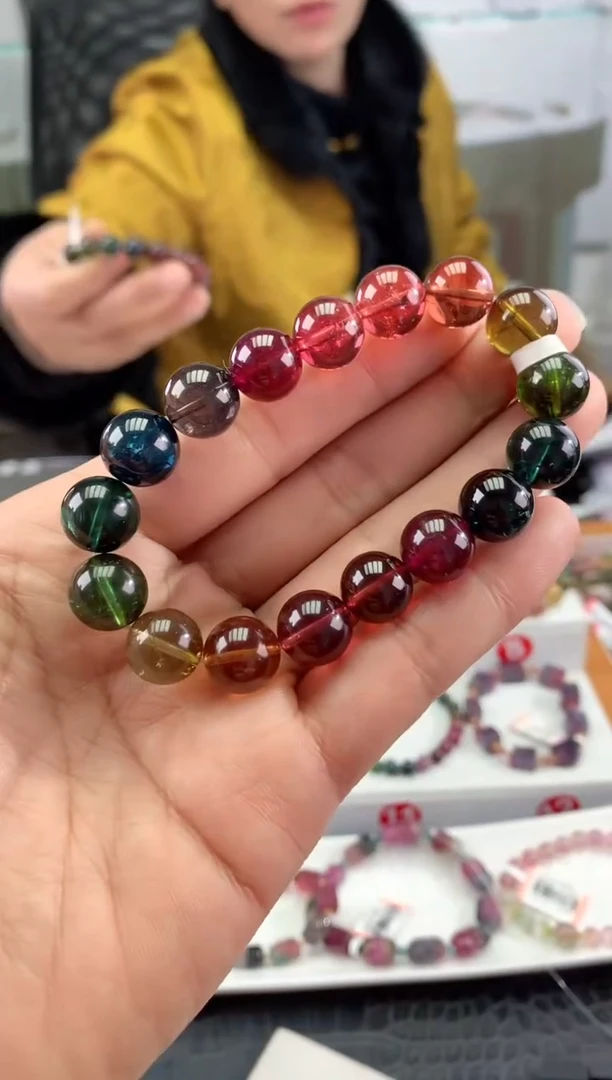 未镶嵌手串碧玺多样性发一条