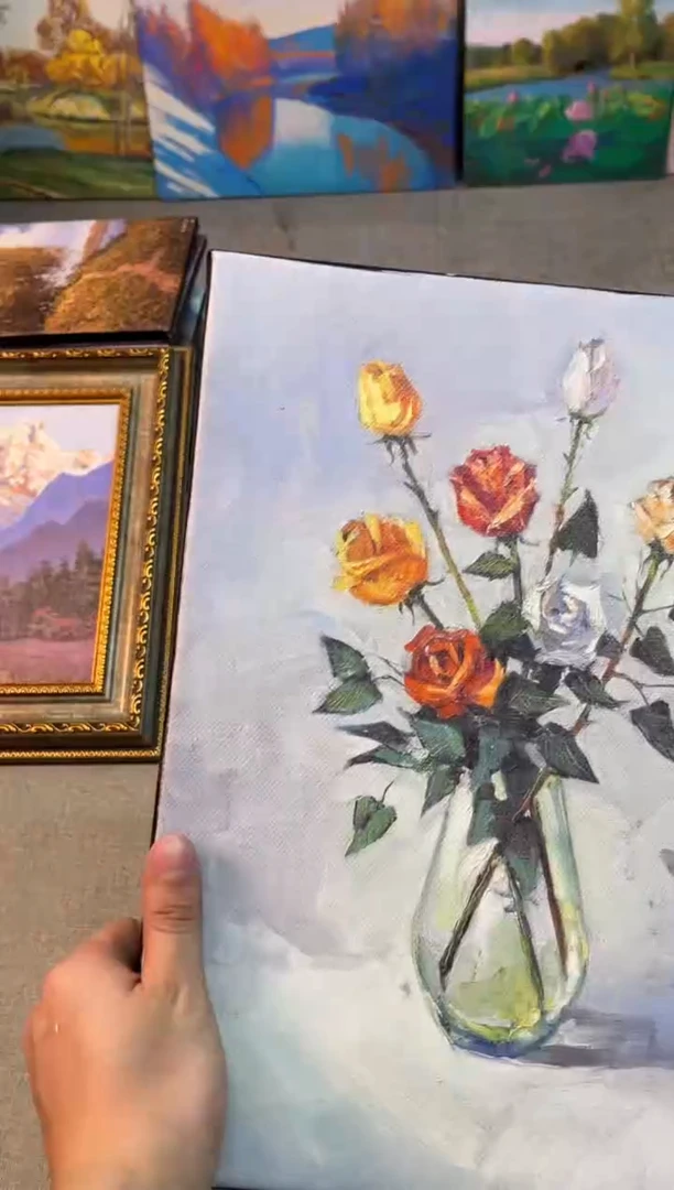 俄美协画家原创油画30*40