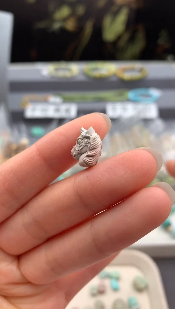 未镶嵌绿松石精工雕刻茜.S11