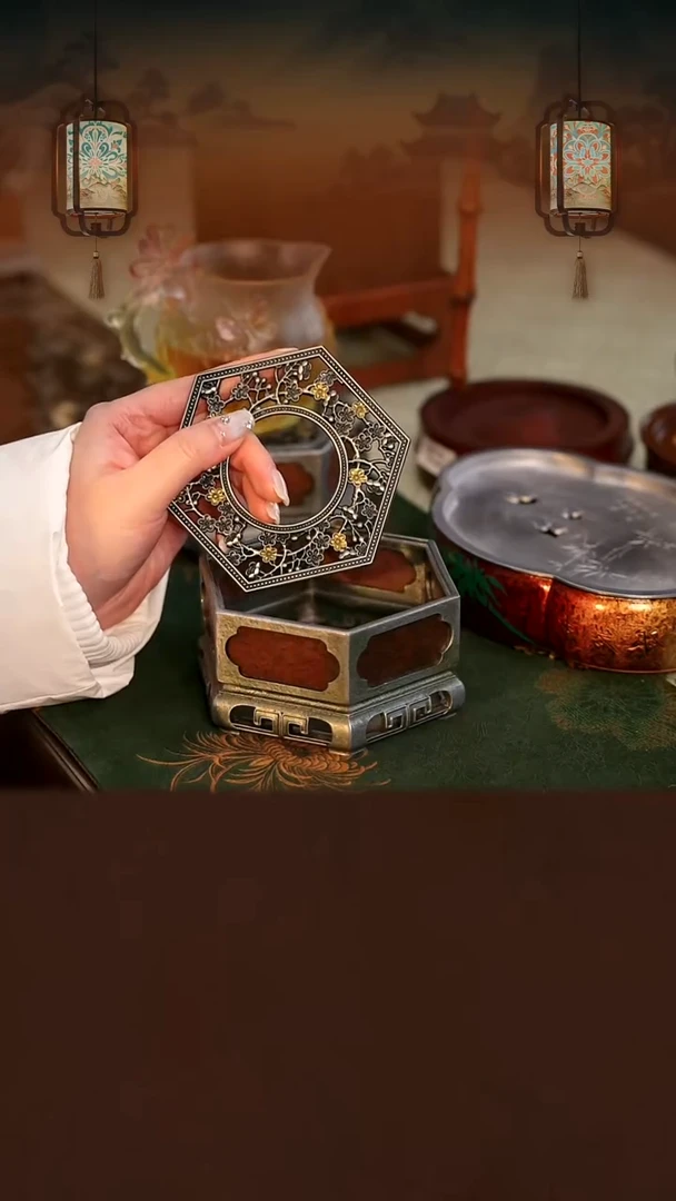 六方形梅花温茶炉