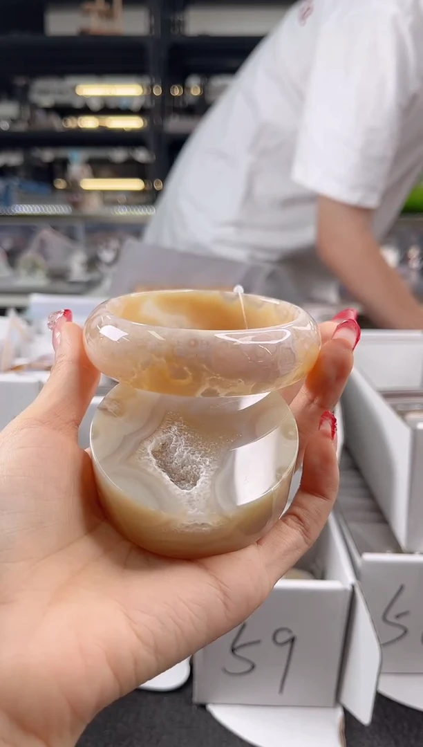 未镶嵌手镯石英质玉63圈口（赠品镯心）3009386