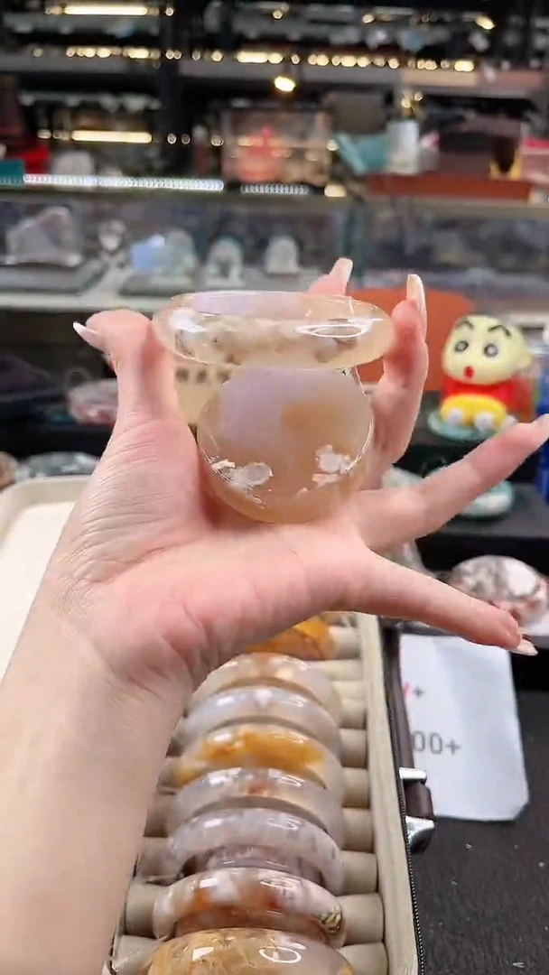 未镶嵌手镯石英质玉58圈口 （赠品镯心）35217