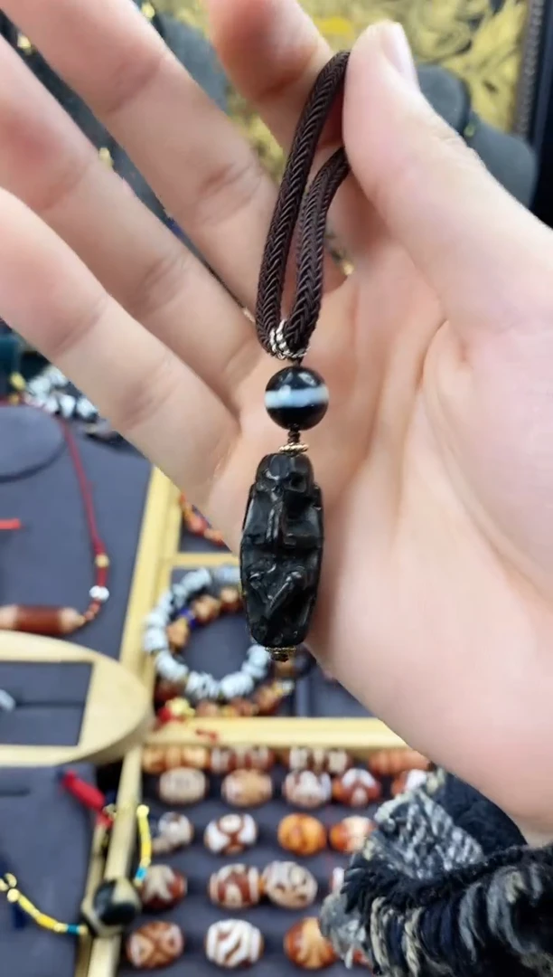 【闪购商品】玛瑙/玉髓颈饰未镶嵌双尸尸吊坠锁骨链