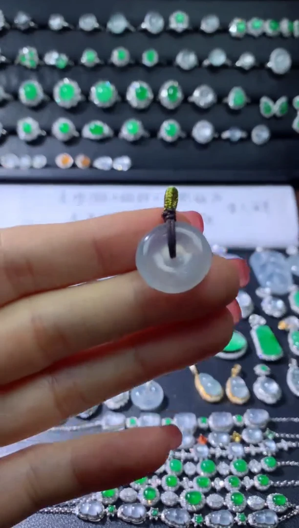 裸石翡翠天然缅甸平安扣