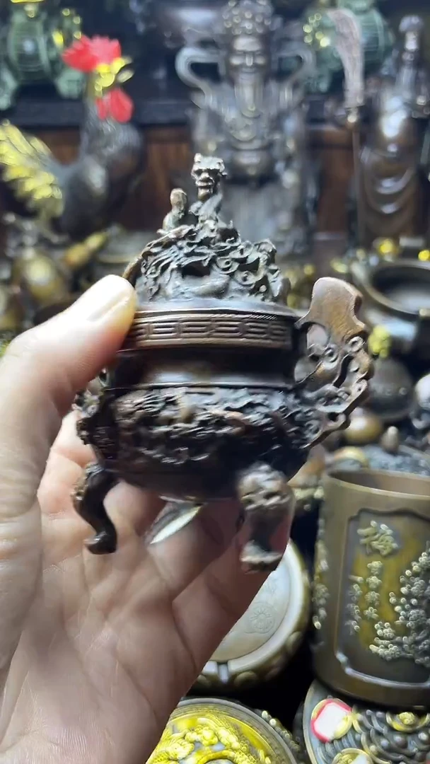 闪购链接，点击下单，有运费险，铜摆件