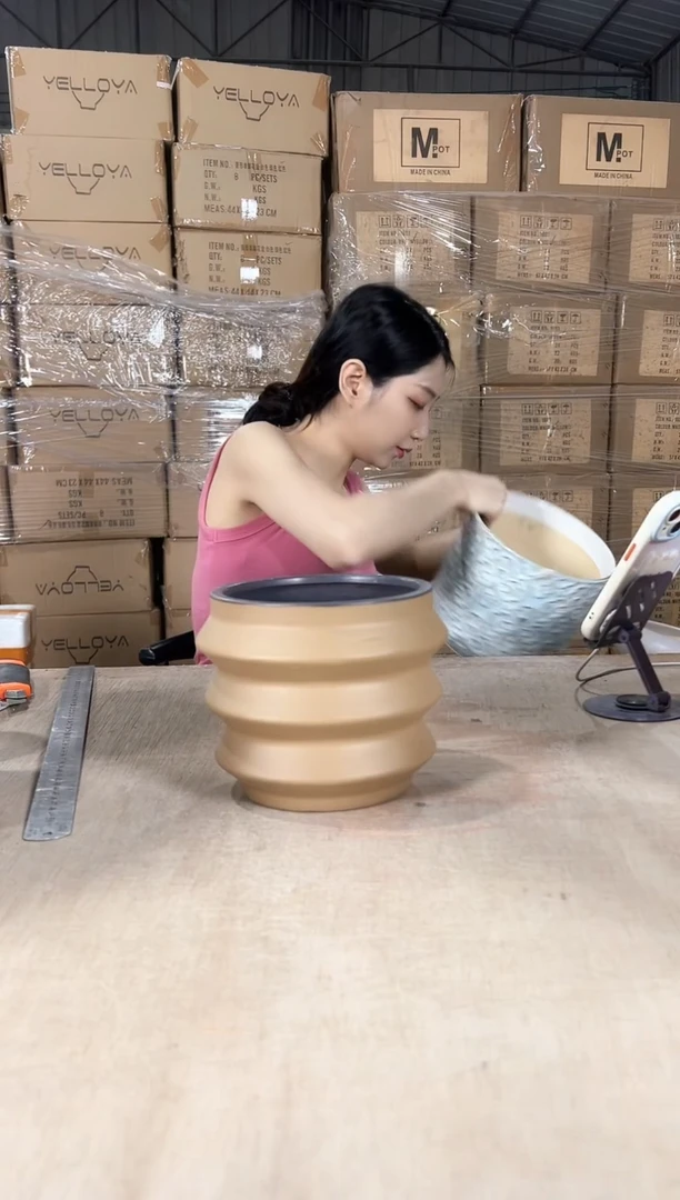 肚肚盆棕色小号15x14两个