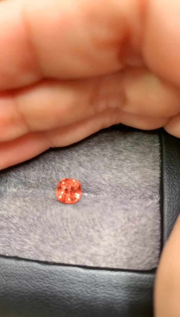 【闪购商品】定制尖晶石裸石未镶嵌枕型 橙色调 1.40ct