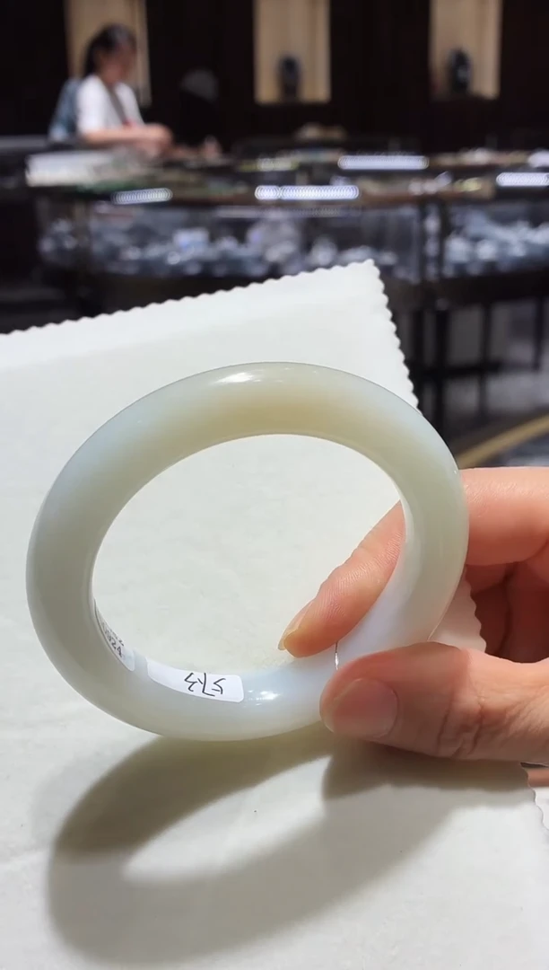 未镶嵌手镯和田玉22【】圈口57.3-不退不换