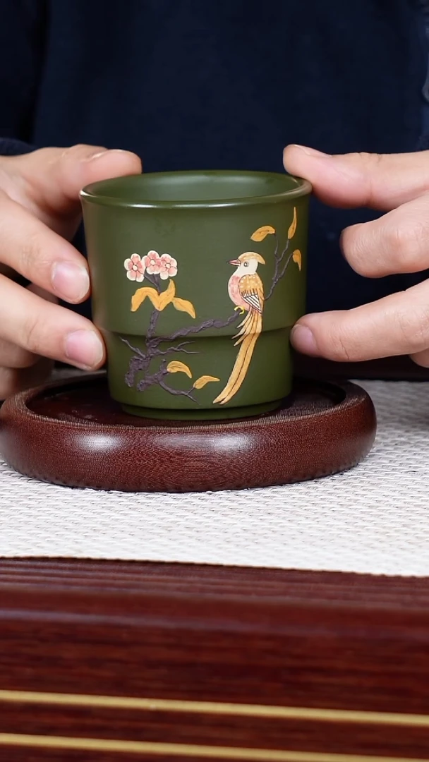 茶杯紫砂宜兴原矿紫砂 全手工制作