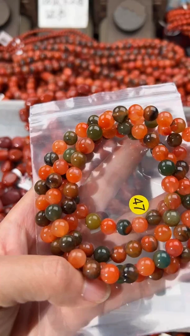 南红玛瑙手串未镶嵌邵*8