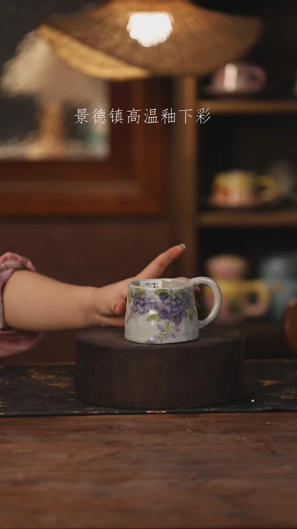 陶瓷景德镇高温釉下手绘陶瓷080
