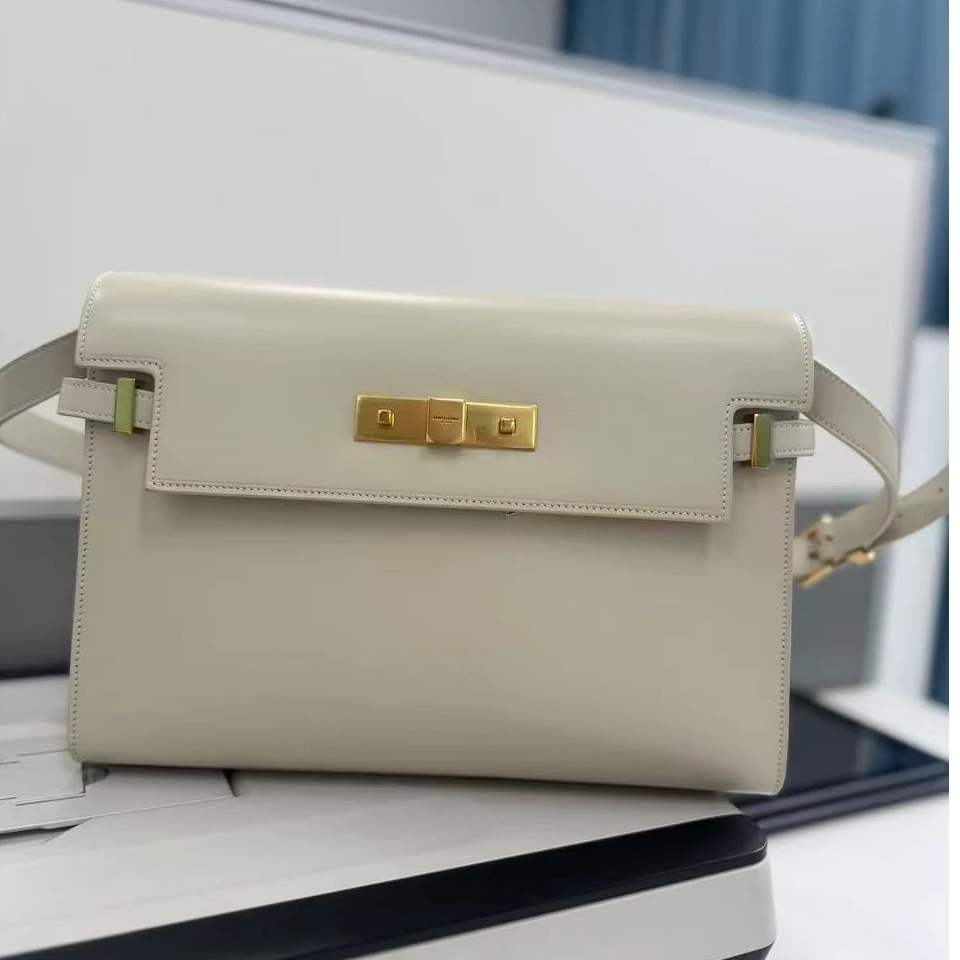 99新 YSL/圣罗兰 青奢荟/曼哈顿小号斜跨包/85810