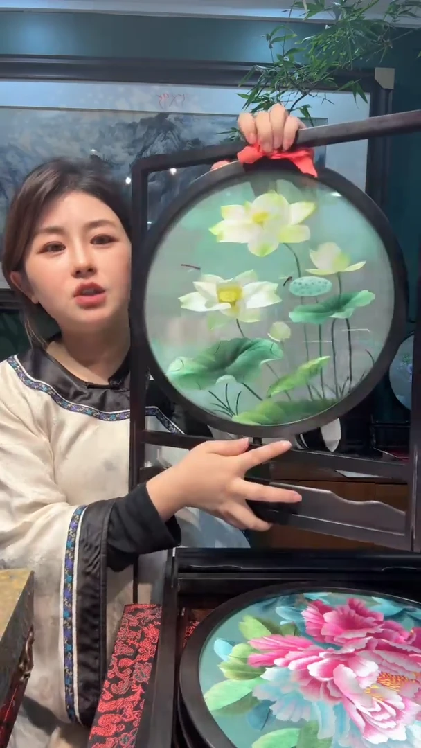 刺绣非遗苏绣手工工艺品板架大