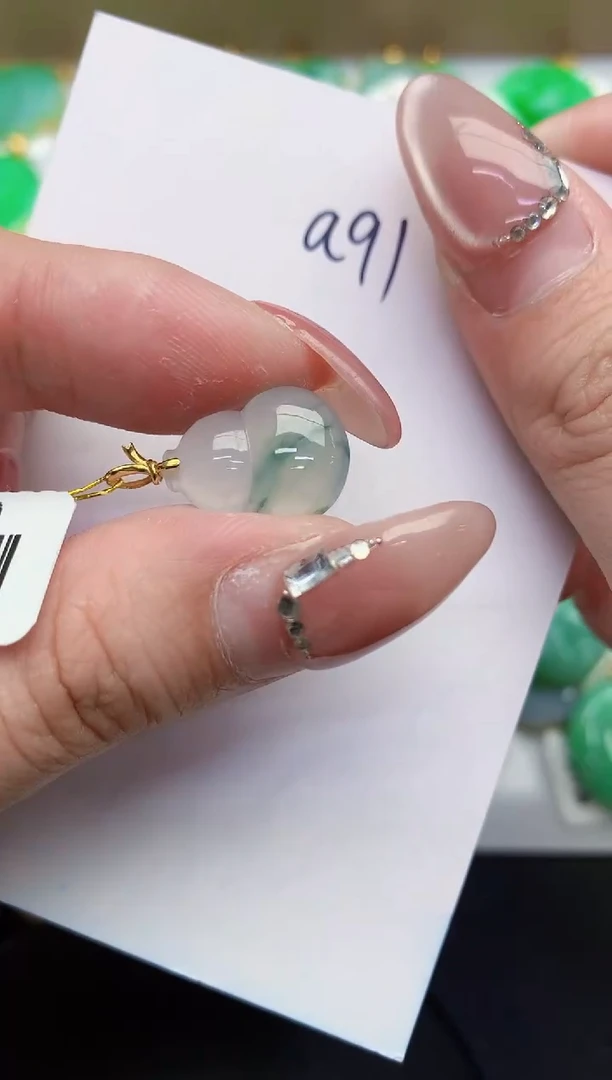 【闪购商品】翡翠颈饰18K金镶嵌0000000000000