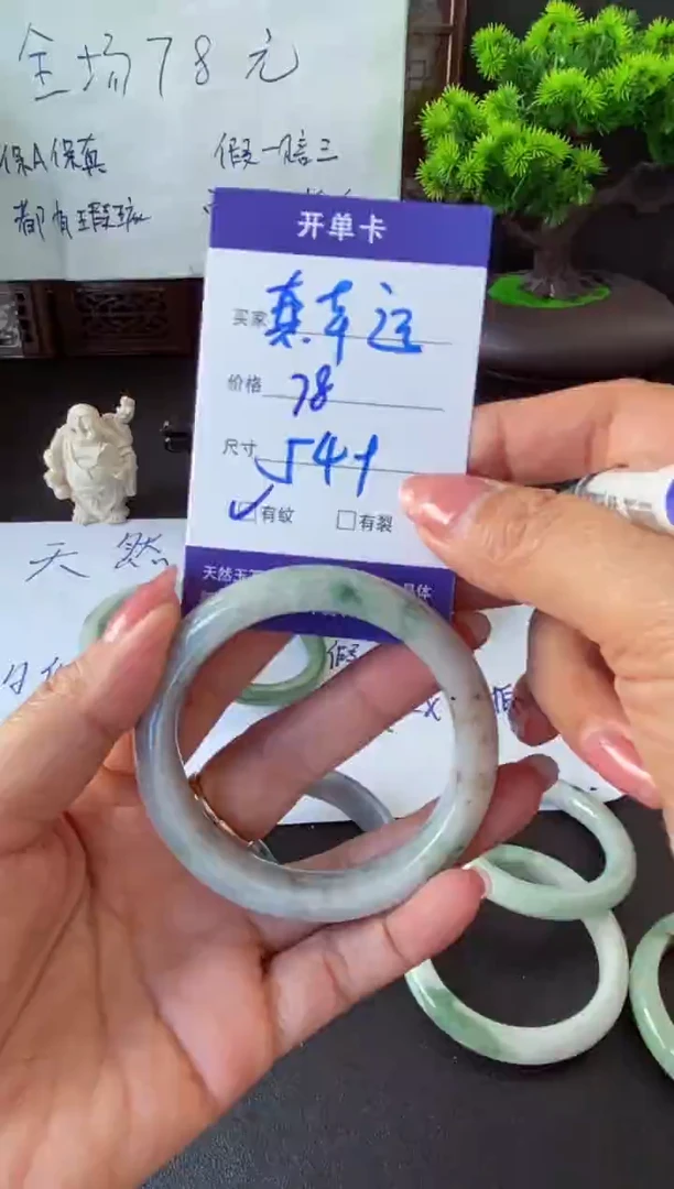 未镶嵌手镯翡翠真*运翡翠手镯#26