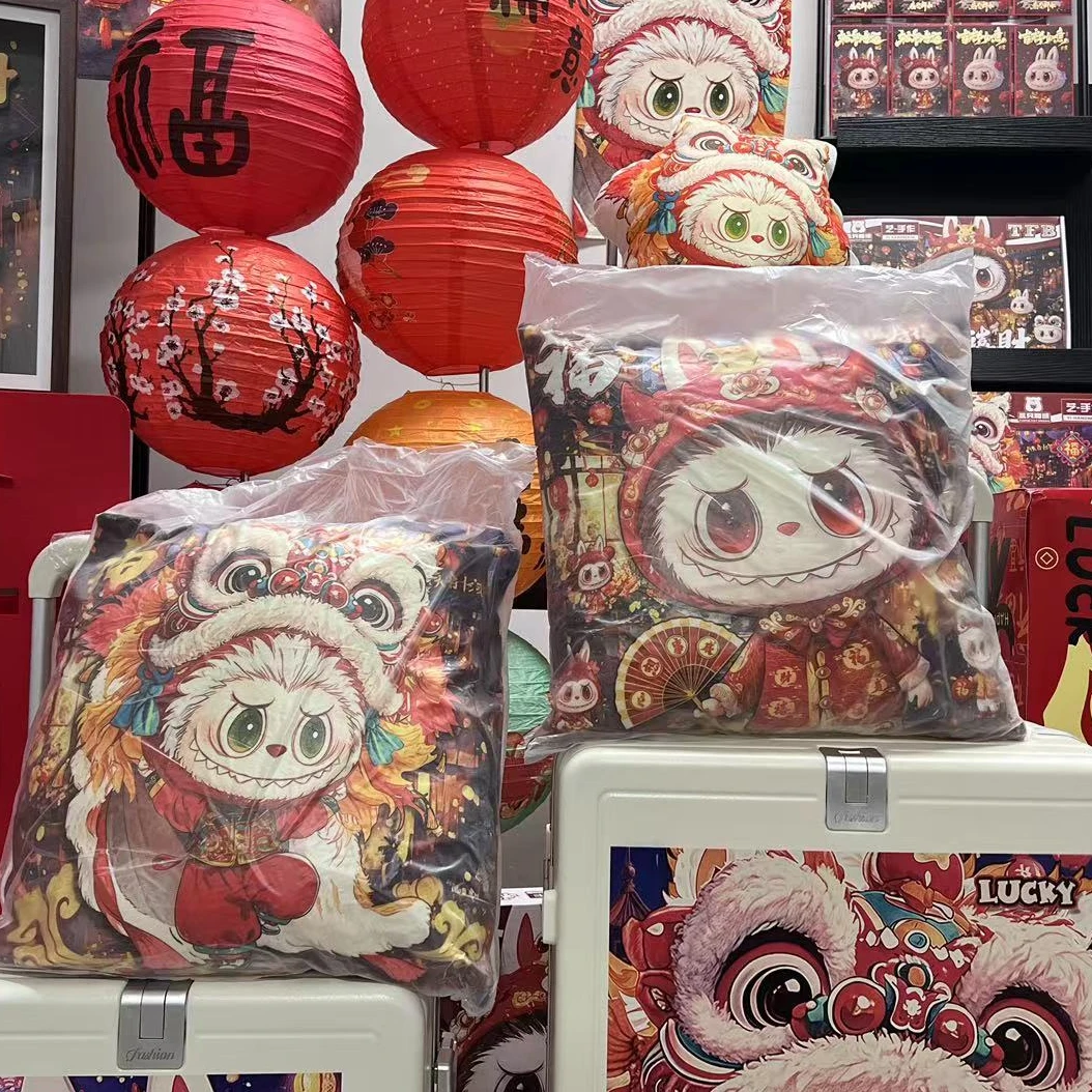新春新款 方形醒狮/新年款抱枕  40*40cm