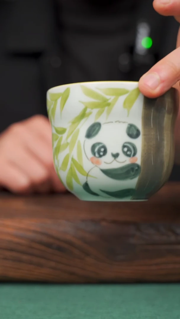 【闪购商品】瓷片56寻一缕瓷香杯釉下手工手绘瓷器