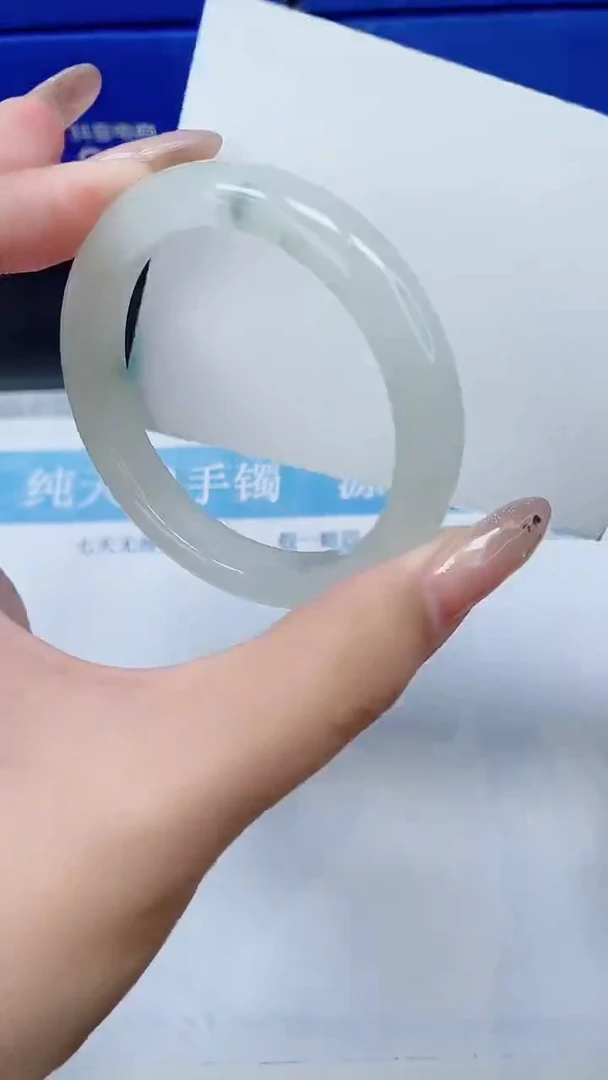 未镶嵌手镯石英质玉A294-53.5