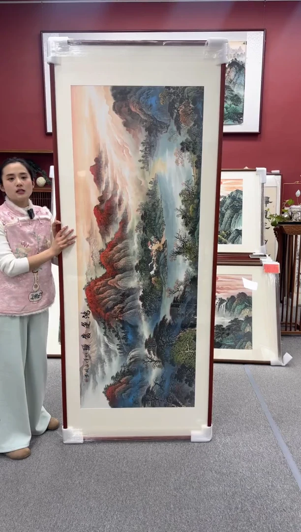 国画糖*手绘 鸿运当头 219*88