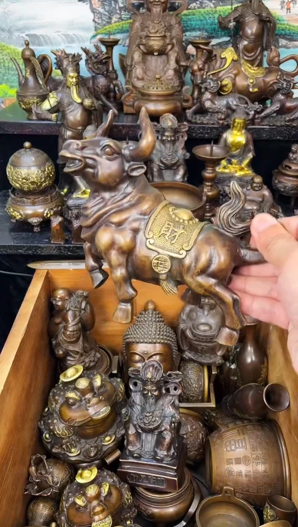 鹏哥雅集铜器 甄选摆件