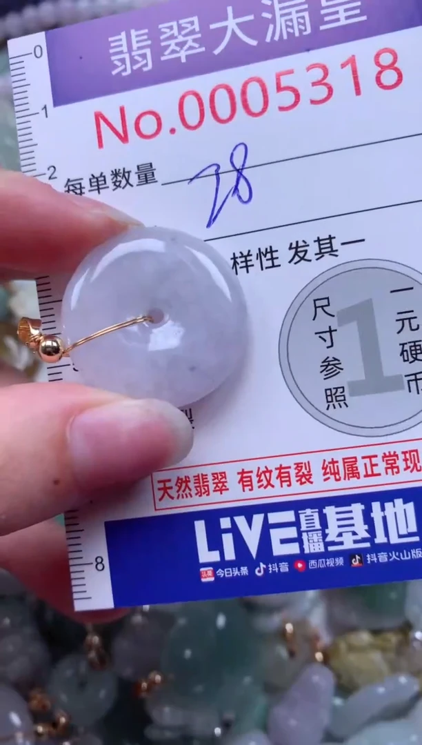 翡翠未镶嵌吊坠(不含链)5318