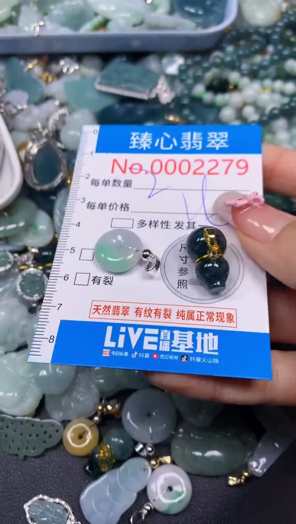 【闪购商品】翡翠颈饰未镶嵌含绳0002279