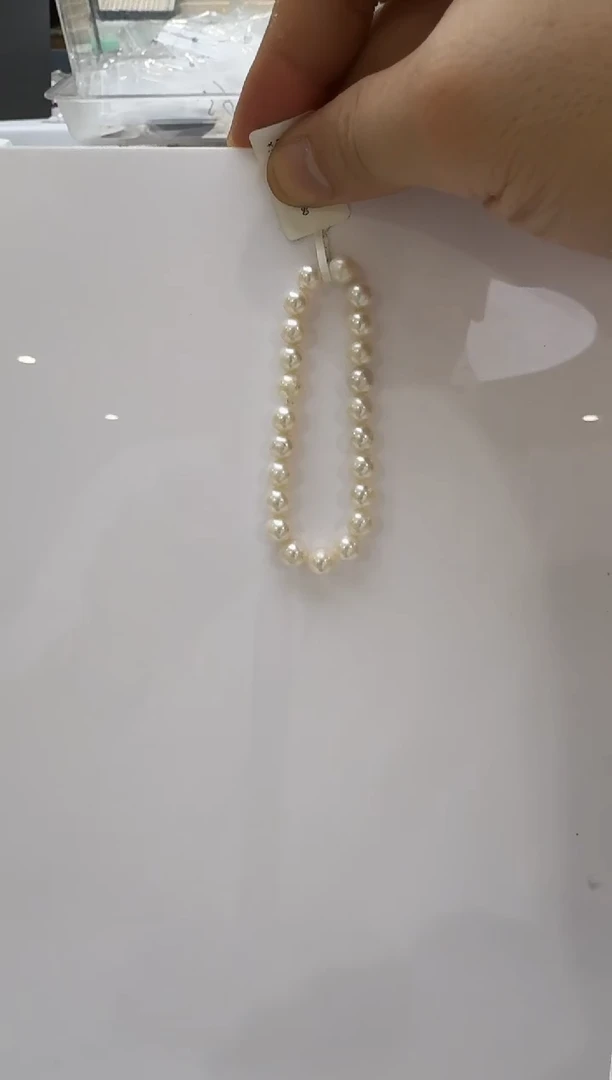 淡水珍珠手链未镶嵌✨****?7mm 弹力绳-孤品