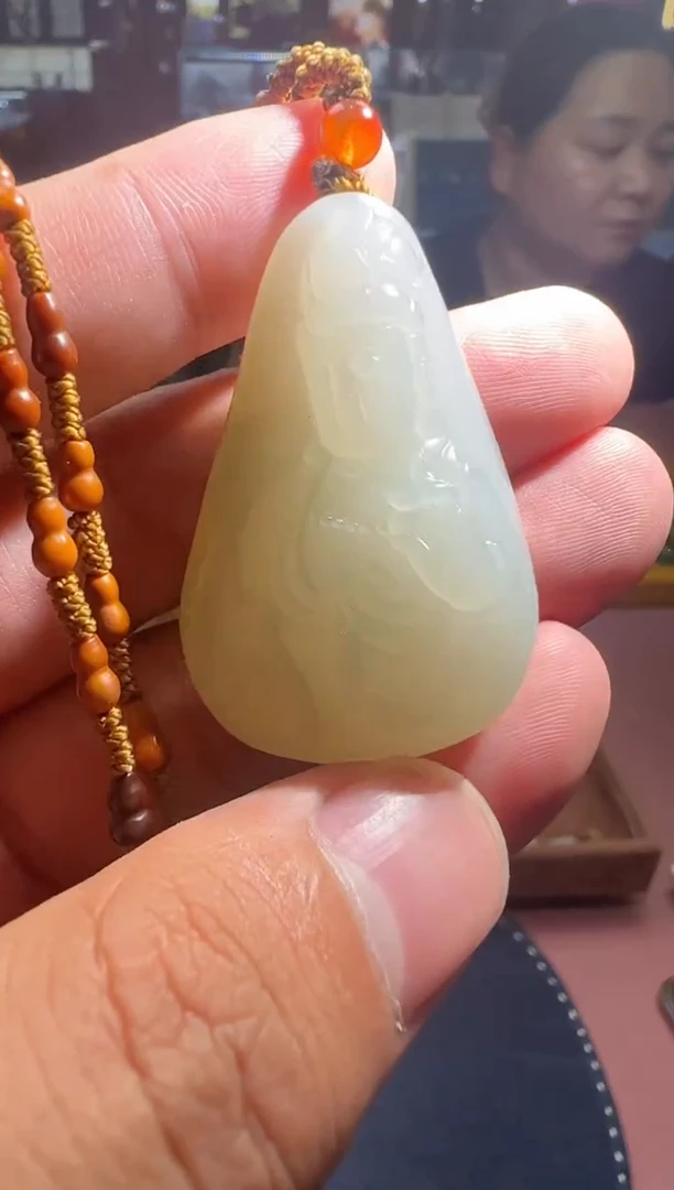 和田玉未镶嵌挂件【钰818】40 7026