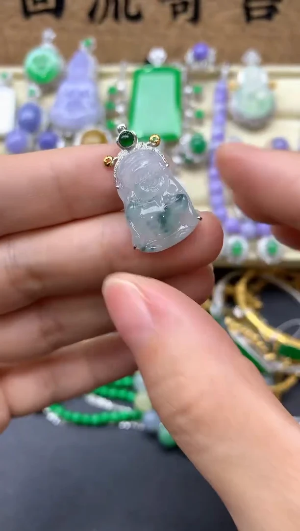 【闪购商品】翡翠颈饰18K金镶嵌150-中国好珍宝