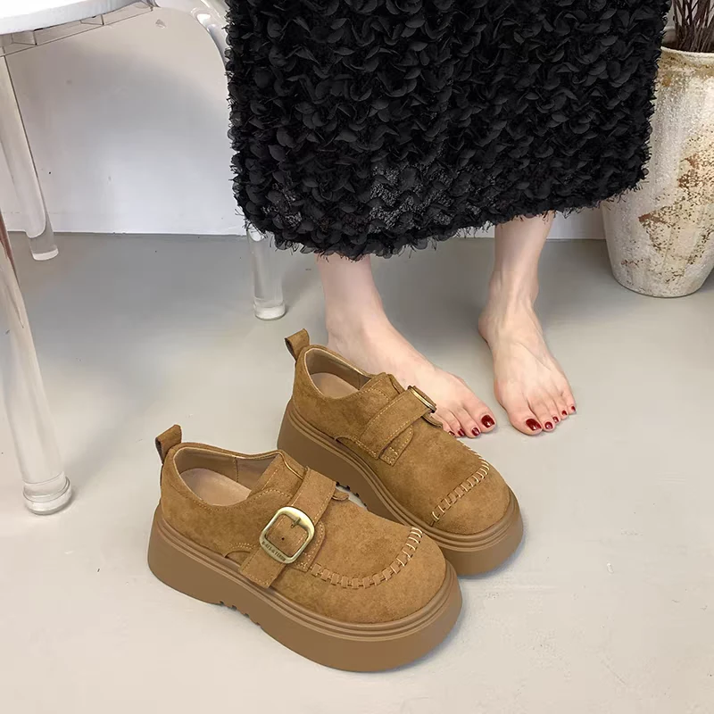 复古一脚蹬懒人勃肯鞋8321