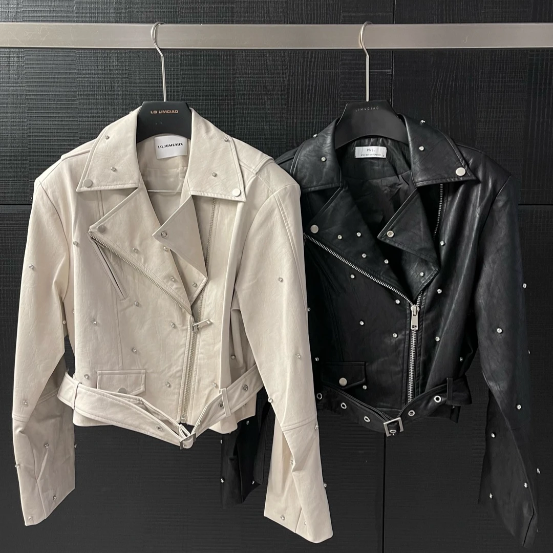 设计师款高定皮衣Z219