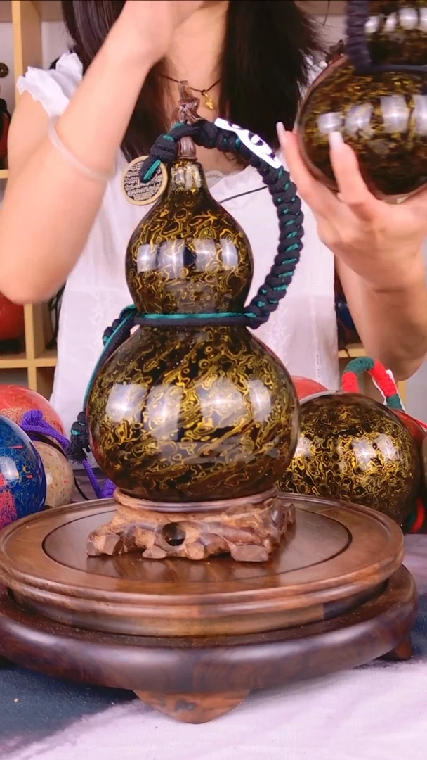 061一物一拍 大漆酒葫芦 葫芦到福禄到