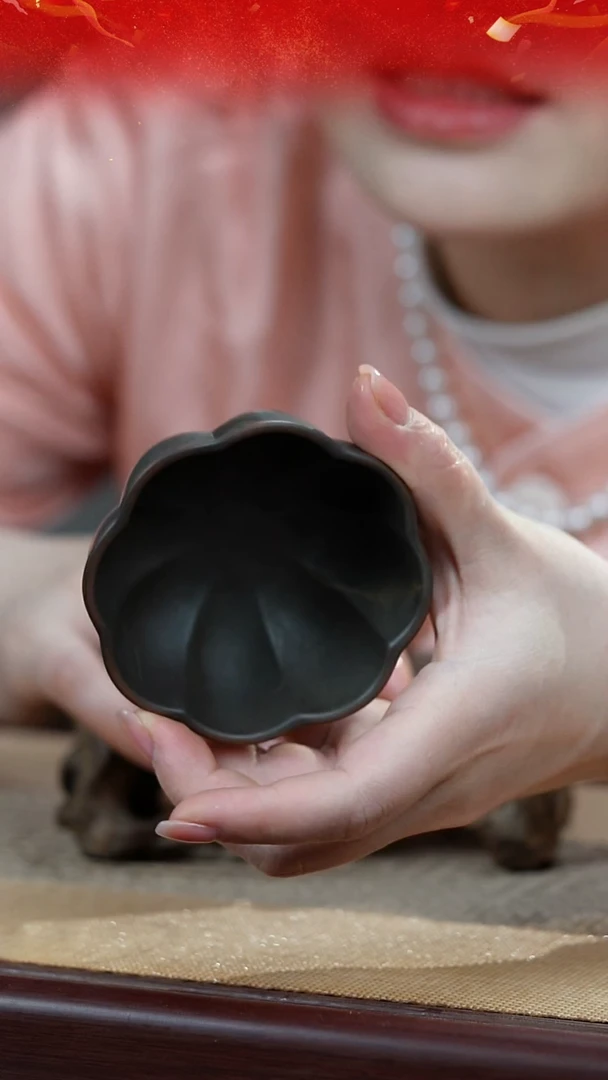 【闪购商品】花瓣款主人杯坭兴陶