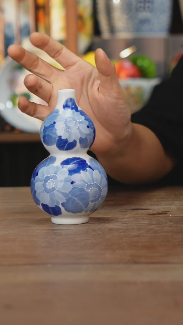 瓷片【简家甄选】景德镇设计师手绘陶瓷茶叶罐