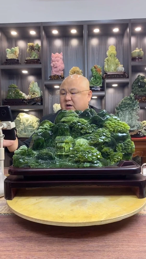 玉您***样玉岫岩料手工雕刻摆件居家装饰送礼一物一图