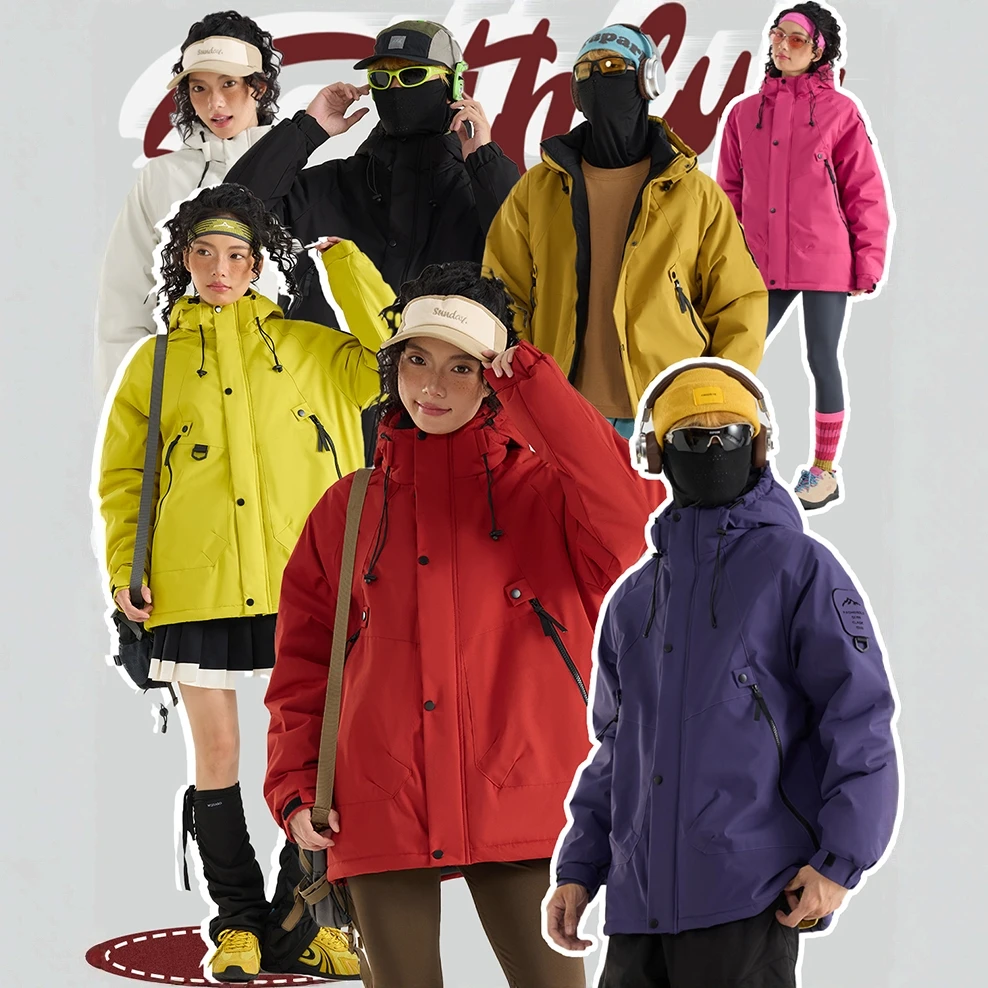 男女同款加厚棉衣户外套冲锋衣保暖放水风连帽石墨烯情侣2025新款
