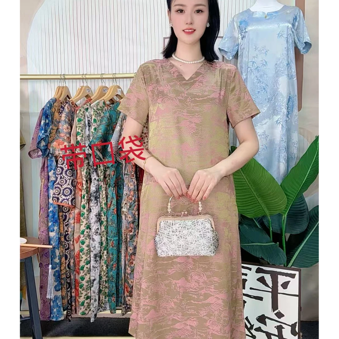 11夏季宽松连衣裙女装连衣裙裙子中长款中国风时尚9